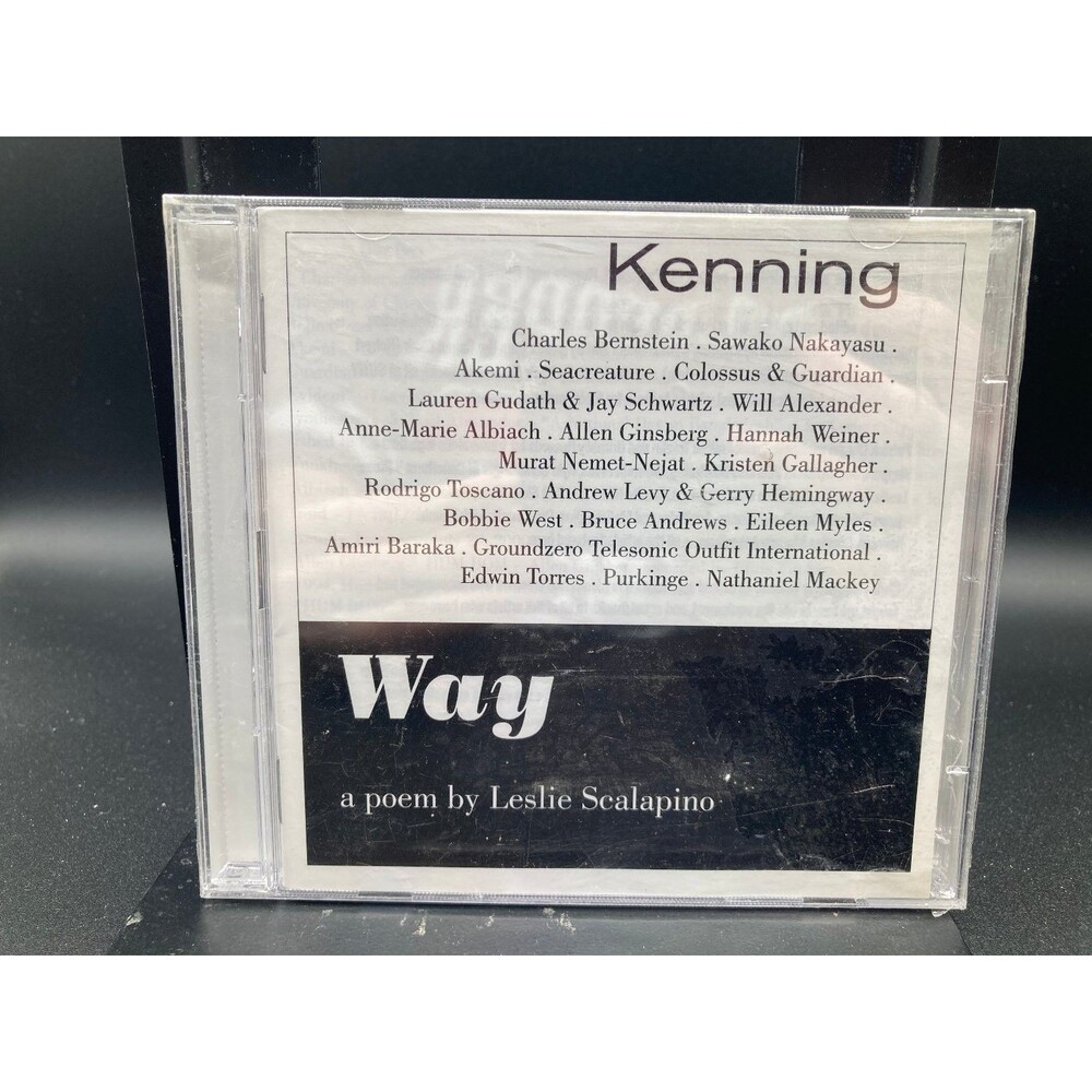 Kenning - Way CD 2002 Poetry Spoken Word Small Press Distribution